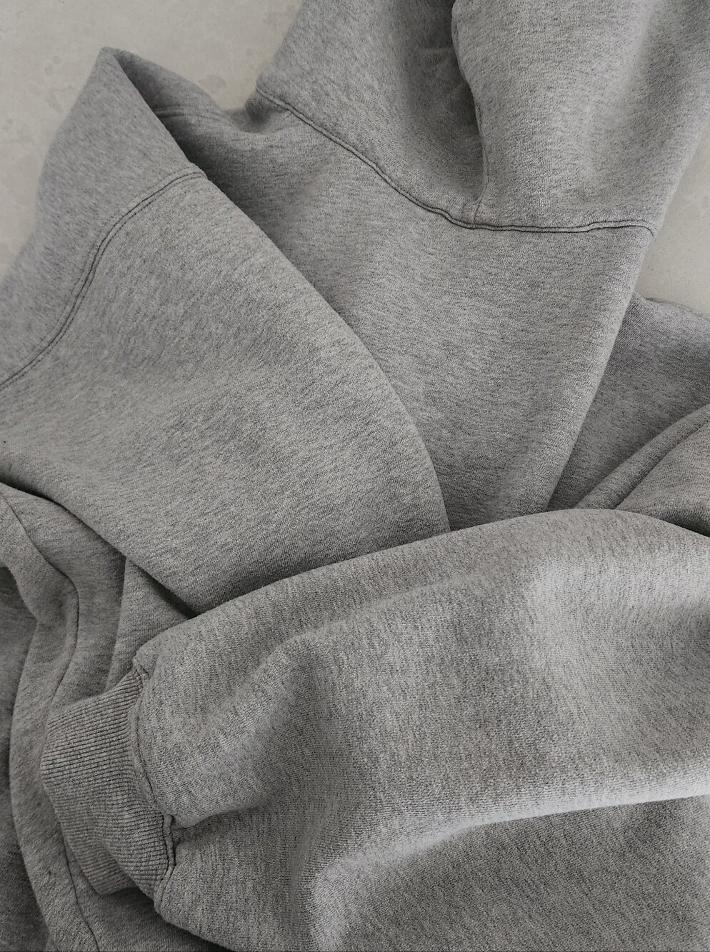 Aritzia Cozy SweatFleece Mega Zip Hoodie in Heather Chrome Grey